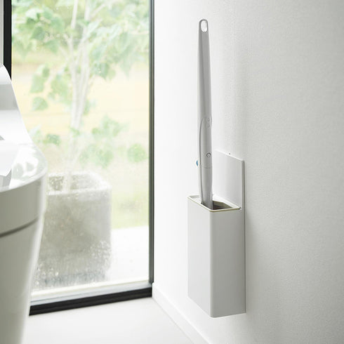 ウォール流せるトイレブラシホルダー プレート 石こうボード壁対応.|s8